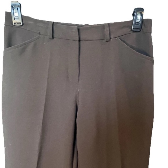 Worthington Modern Fit Ladies Chocolate Brown Dress Slacks 30" Long Size 10 - Picture 7 of 9